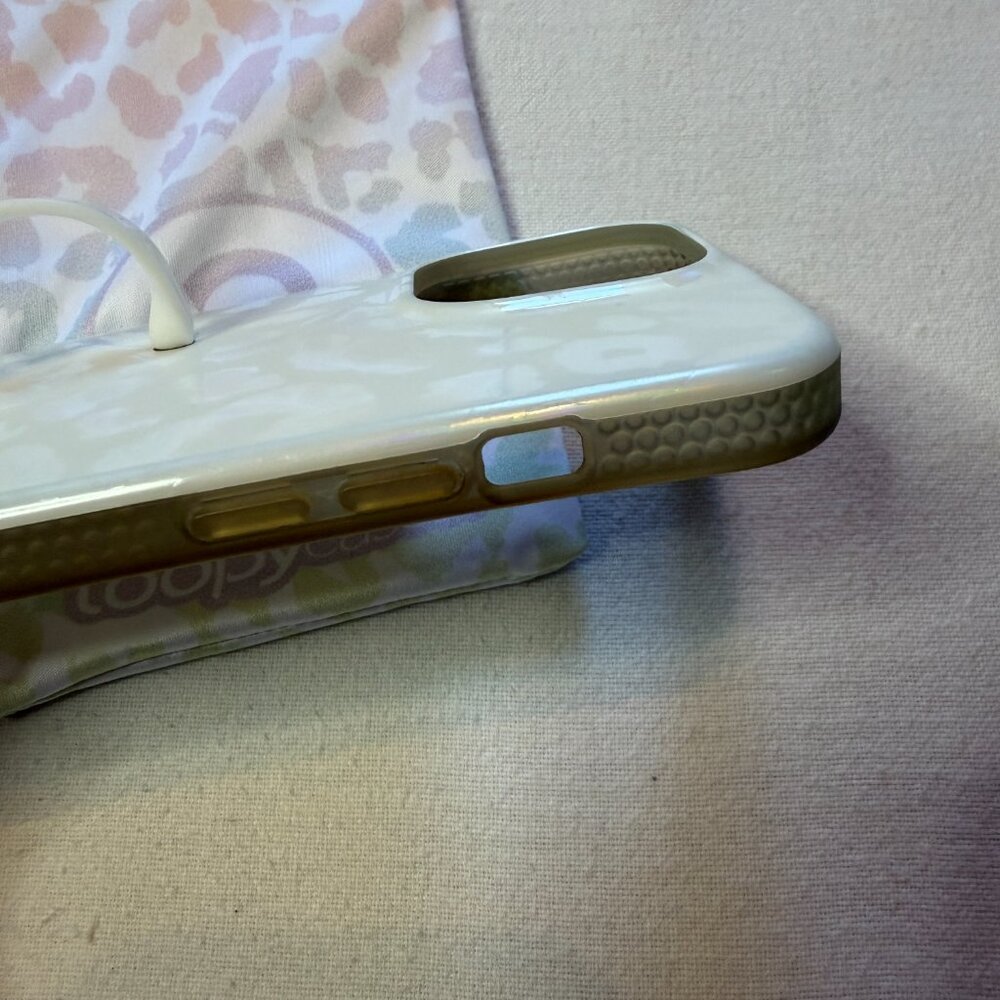 Loopy‎ Case iPhone 11 Pro White Opal Leopard Righty with Bag - Picture 3 of 4
